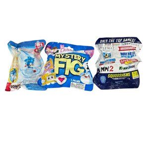 Sonic The Hedgehog, Lankybox, & Jazwares Roblox Mini Mystery Figures (3 pack bun
